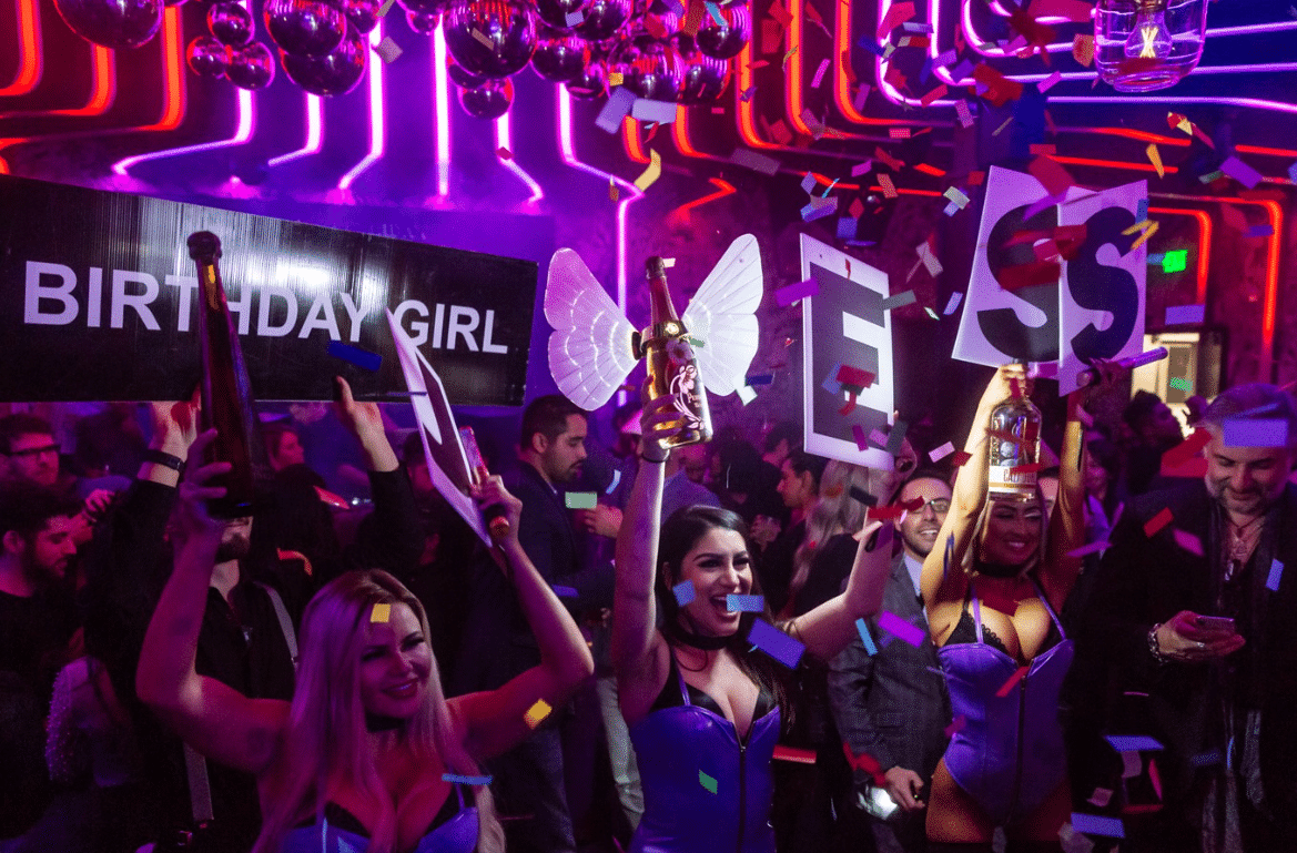 VIP bottle service at SideBar nightclub San Diego.