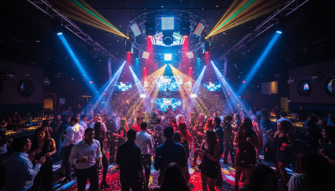 A high-energy dance floor in downtown San Diego filled with guests enjoying premium nightlife and immersive music.